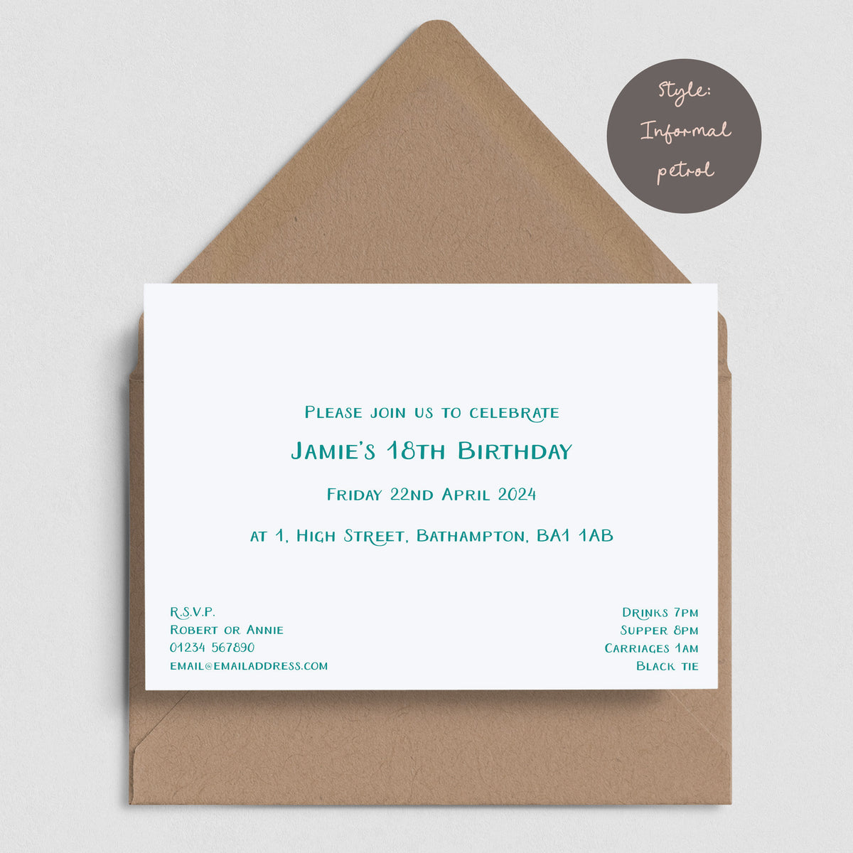 Printed Formal Invitations