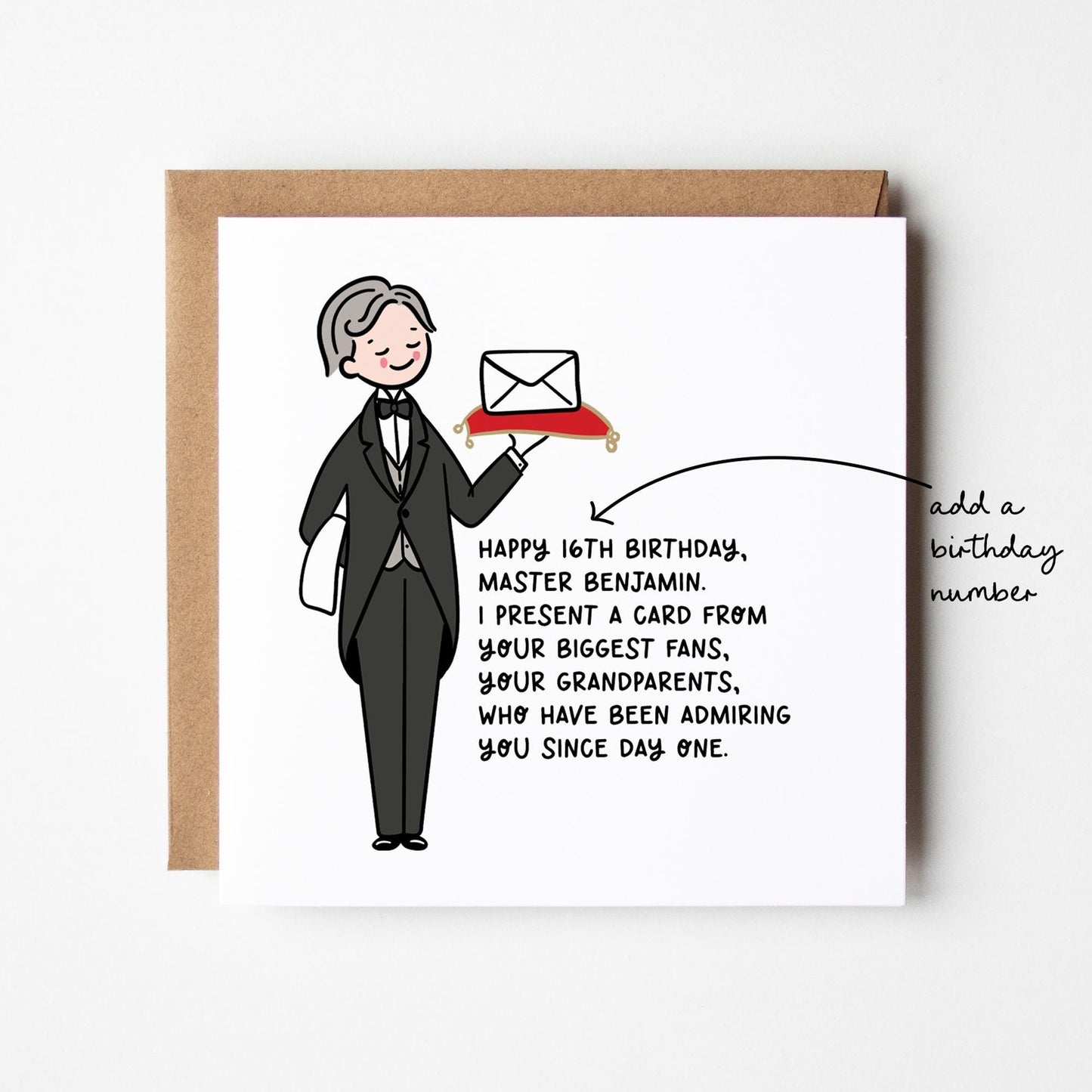 Funny Grandson Birthday Card • Birthday Number Card for Grandson • Birthday Card For Grandson • Birthday Card •