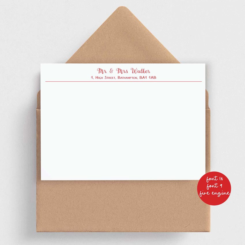 Personalised Correspondence Cards