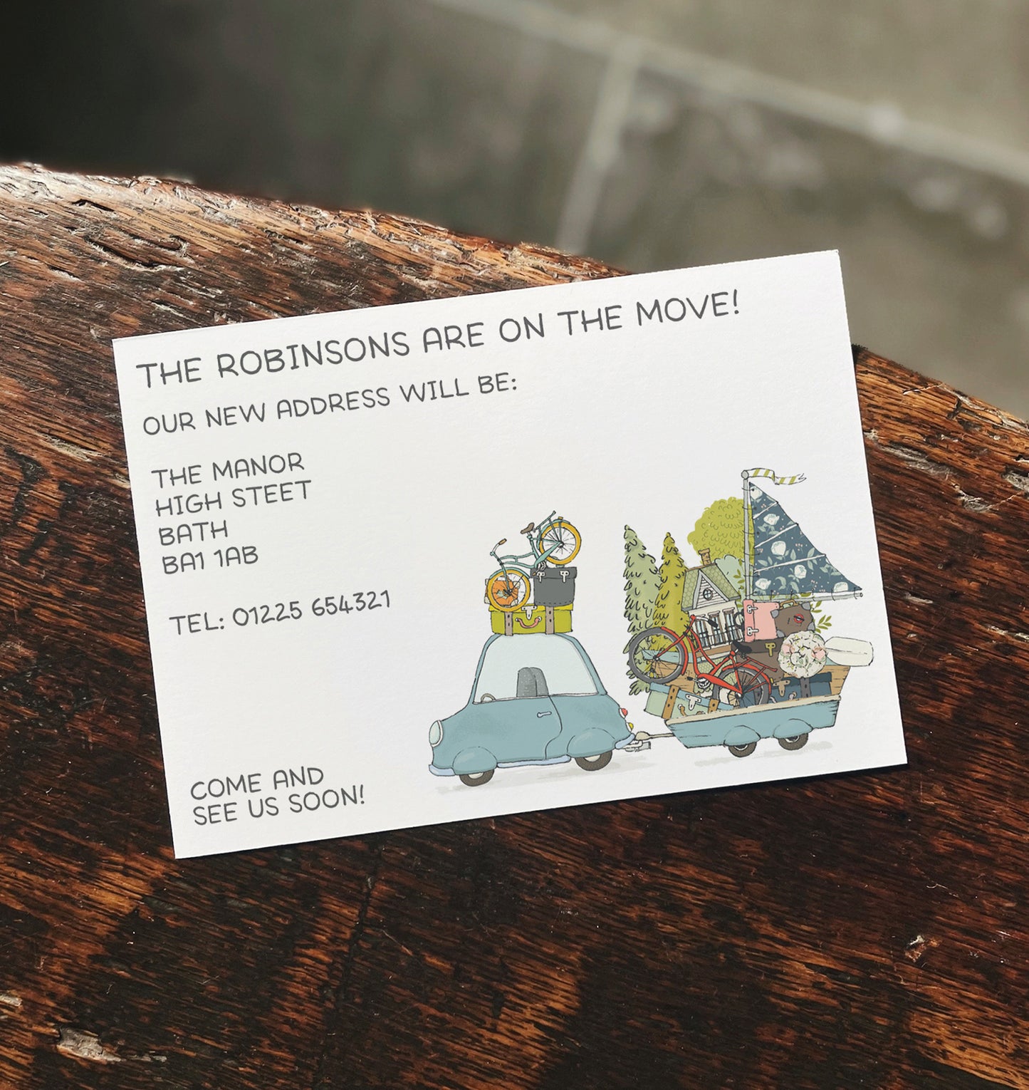 On The Move! Change of Address Announcements - Moving Home Cards