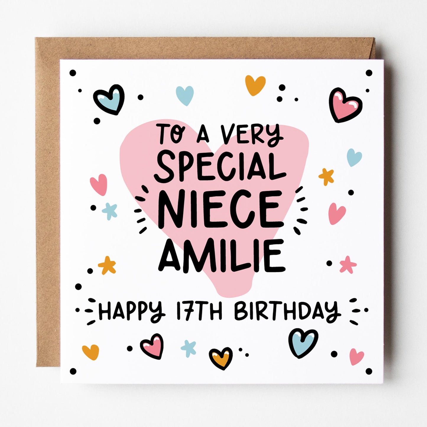 Niece Birthday Card • Birthday Number Card for Niece • Birthday Card For Niece • Birthday Card •