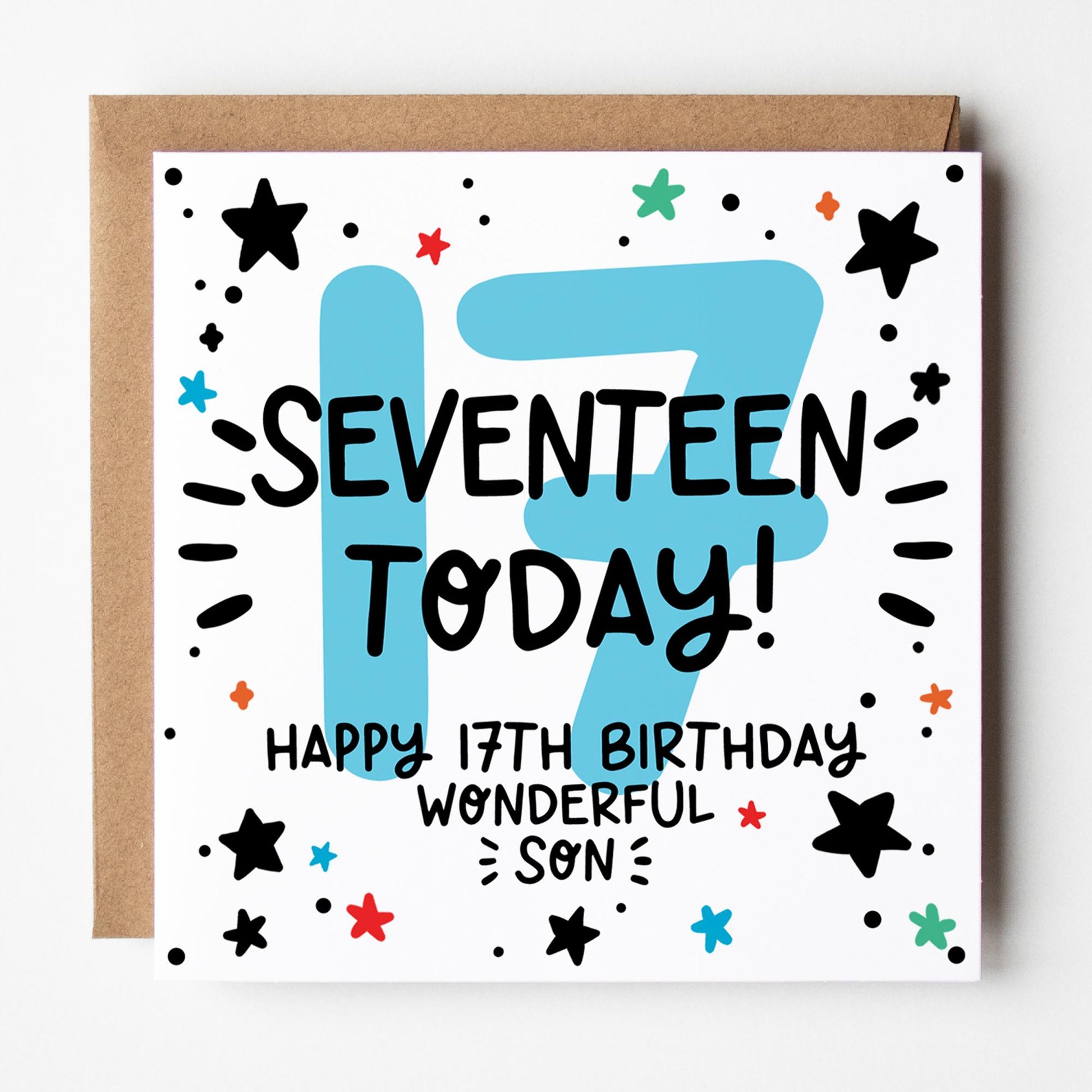 son's 17th birthday card