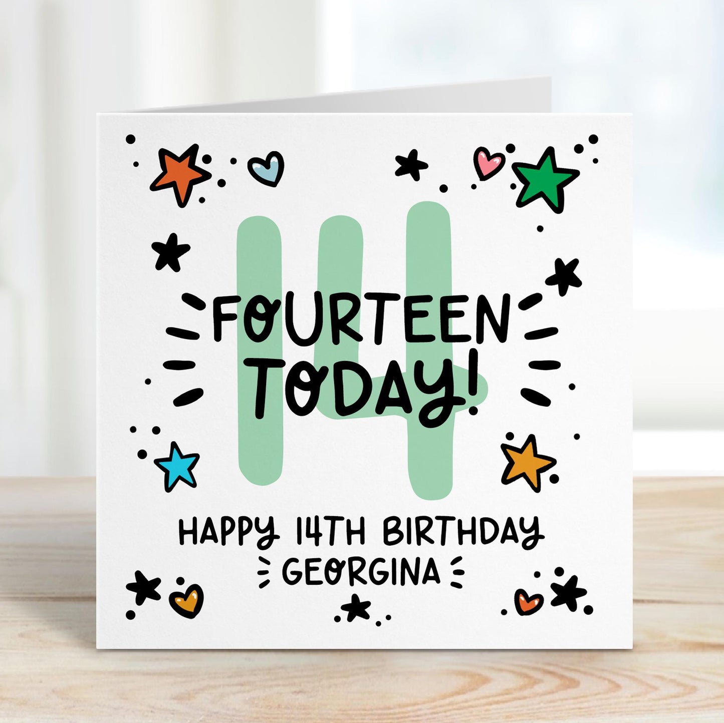 14th birthday card