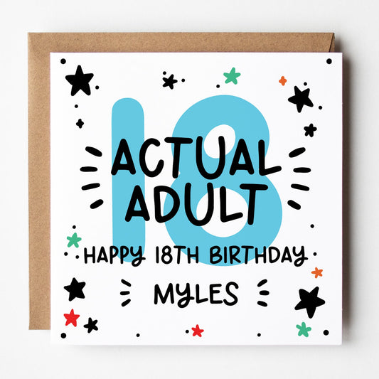 18th birthday card