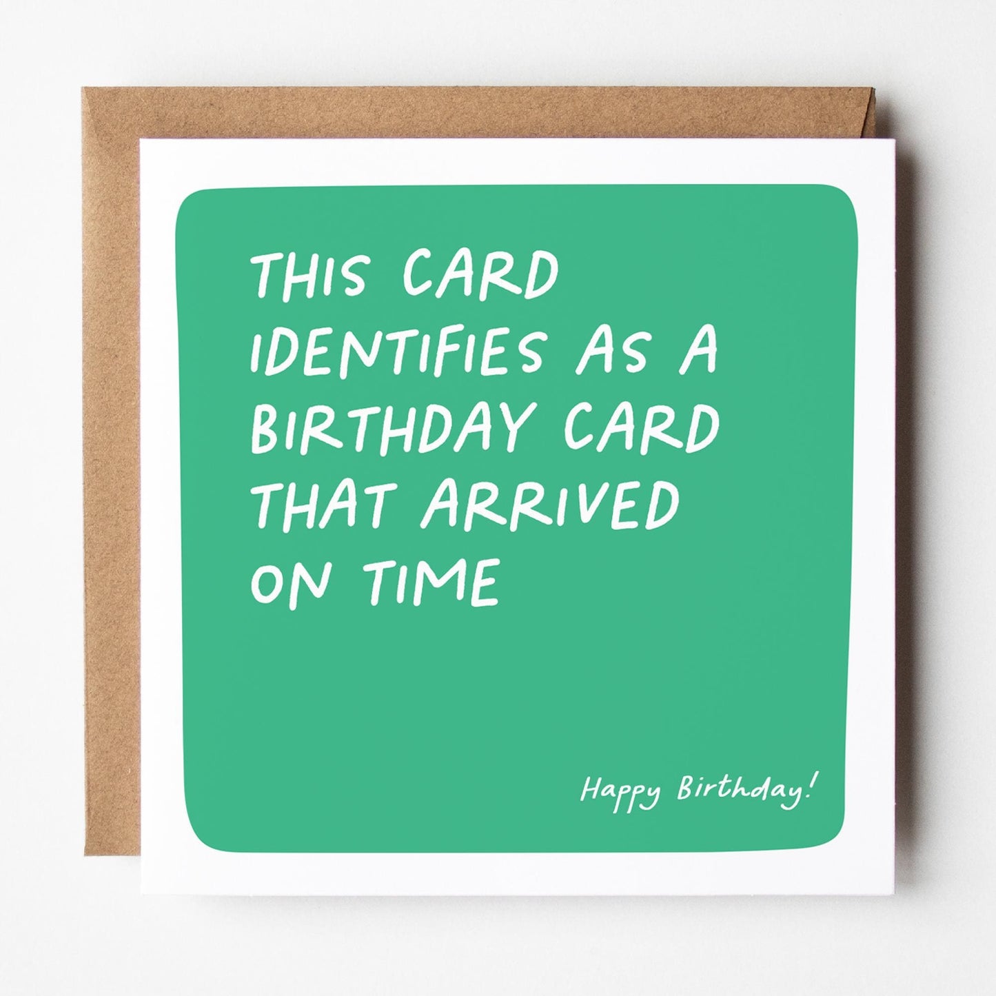 Funny Belated Birthday Card