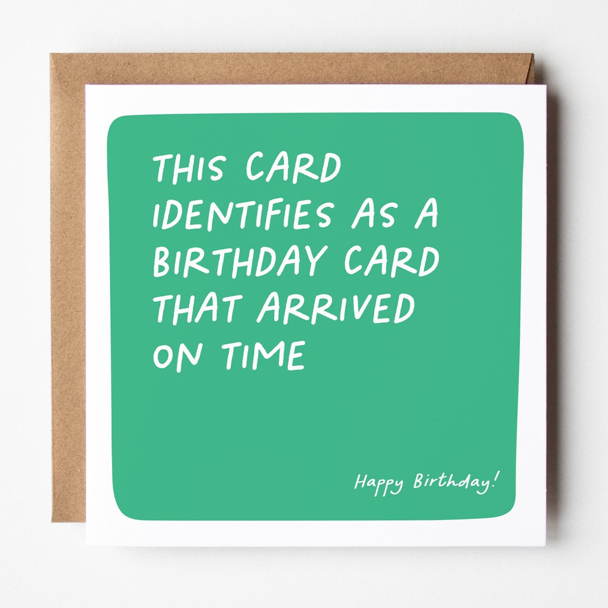 Funny Belated Birthday Card