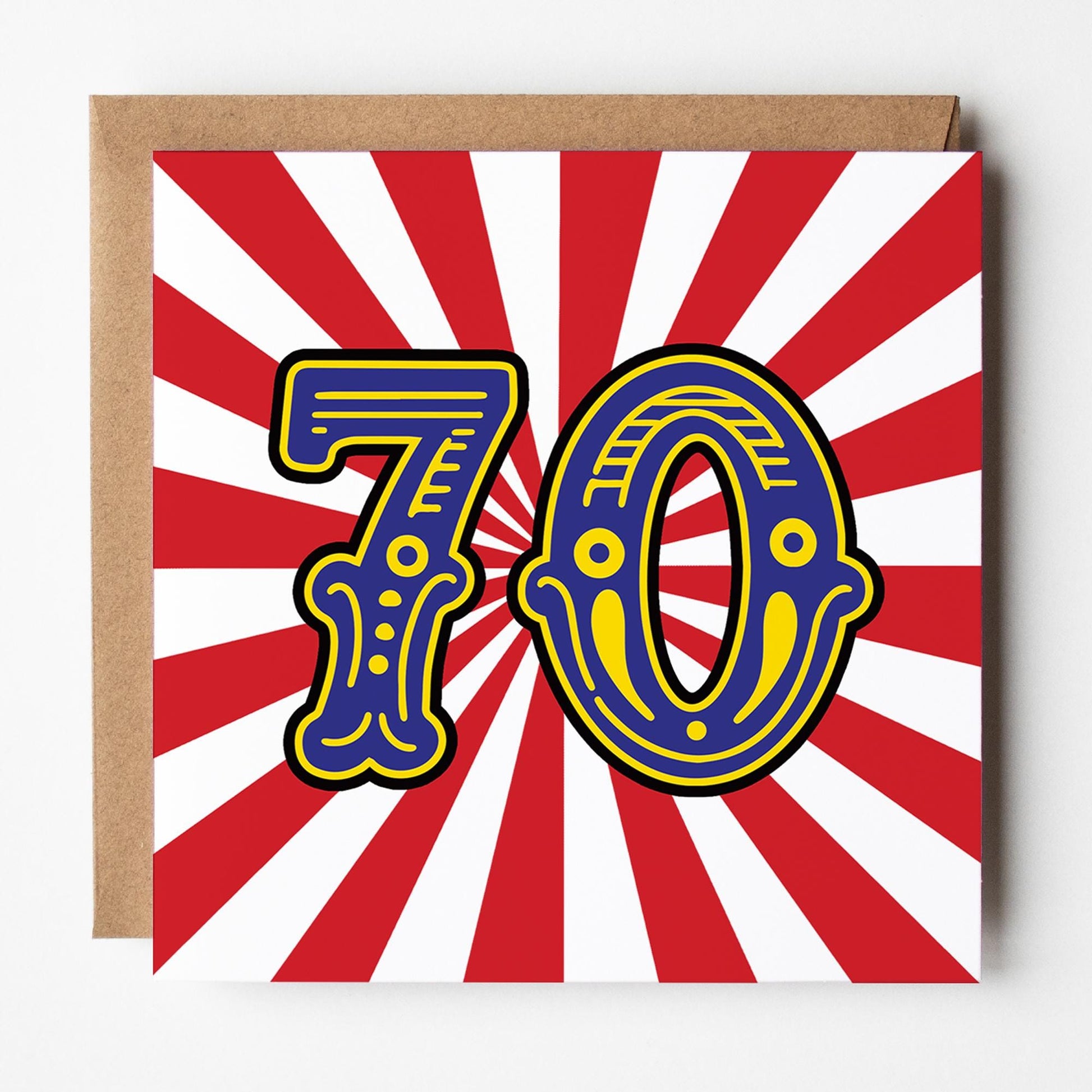 70th birthday card circus theme