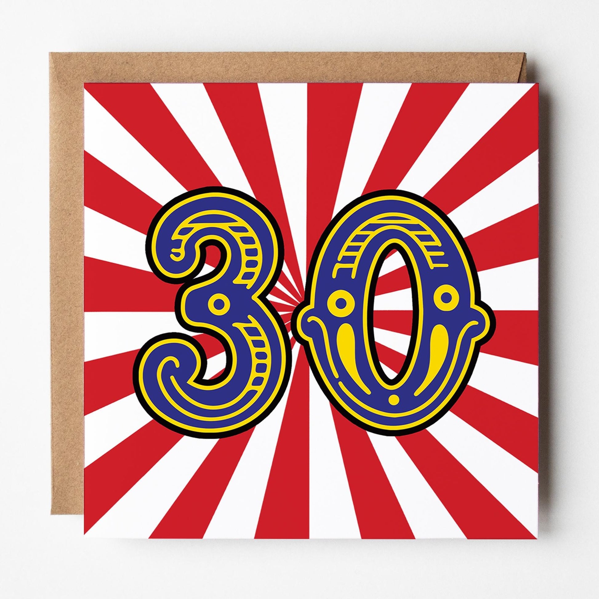 30th birthday card circus theme