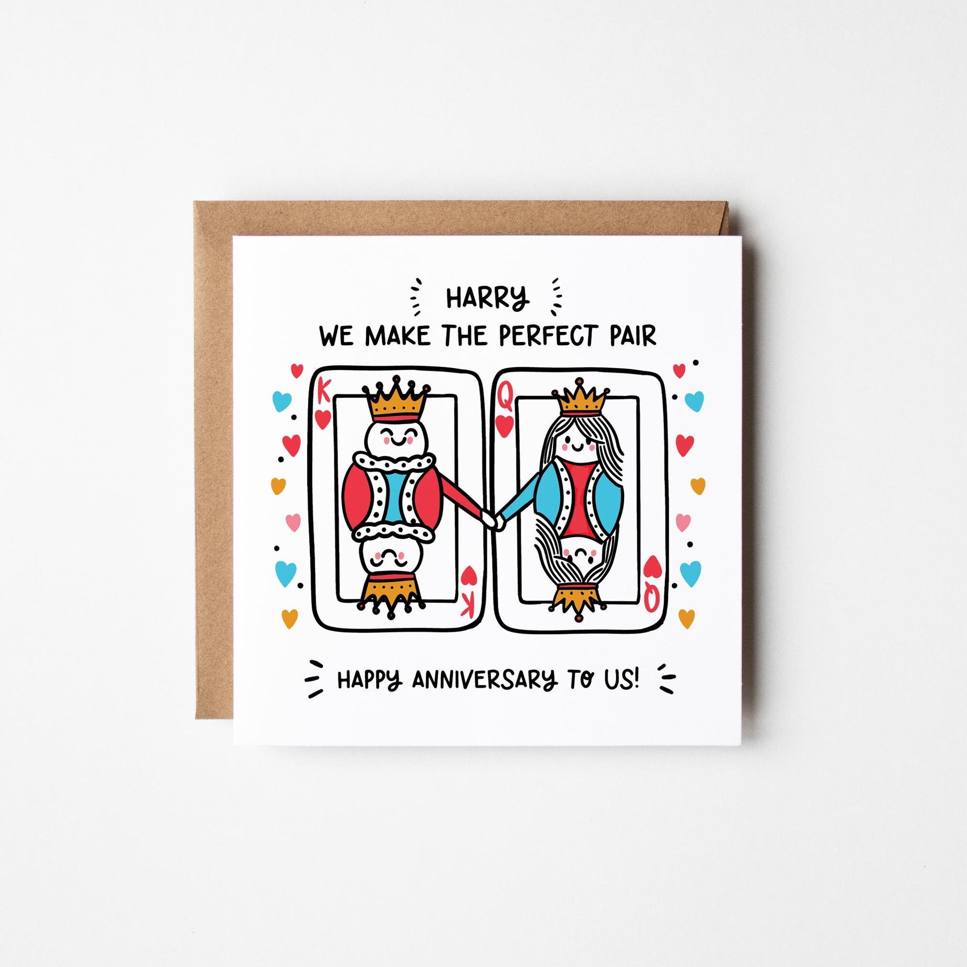 Personalised Anniversary Card • Personalised Happy Anniversary Card • Anniversary Card For Him •  Anniversary Card For Her •