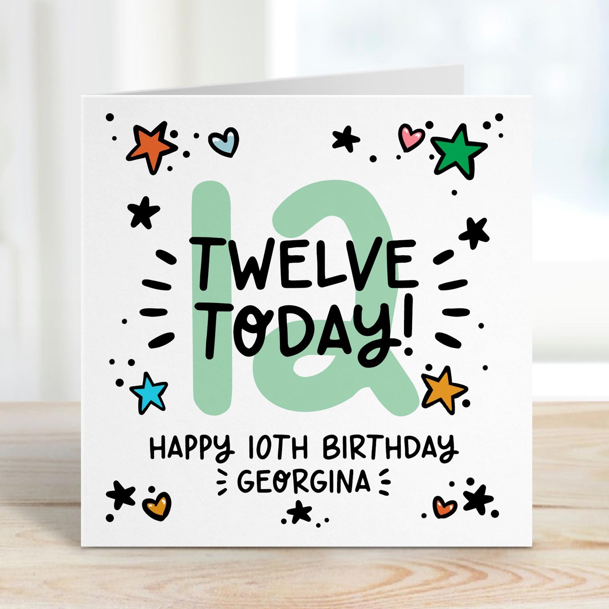 12th birthday card