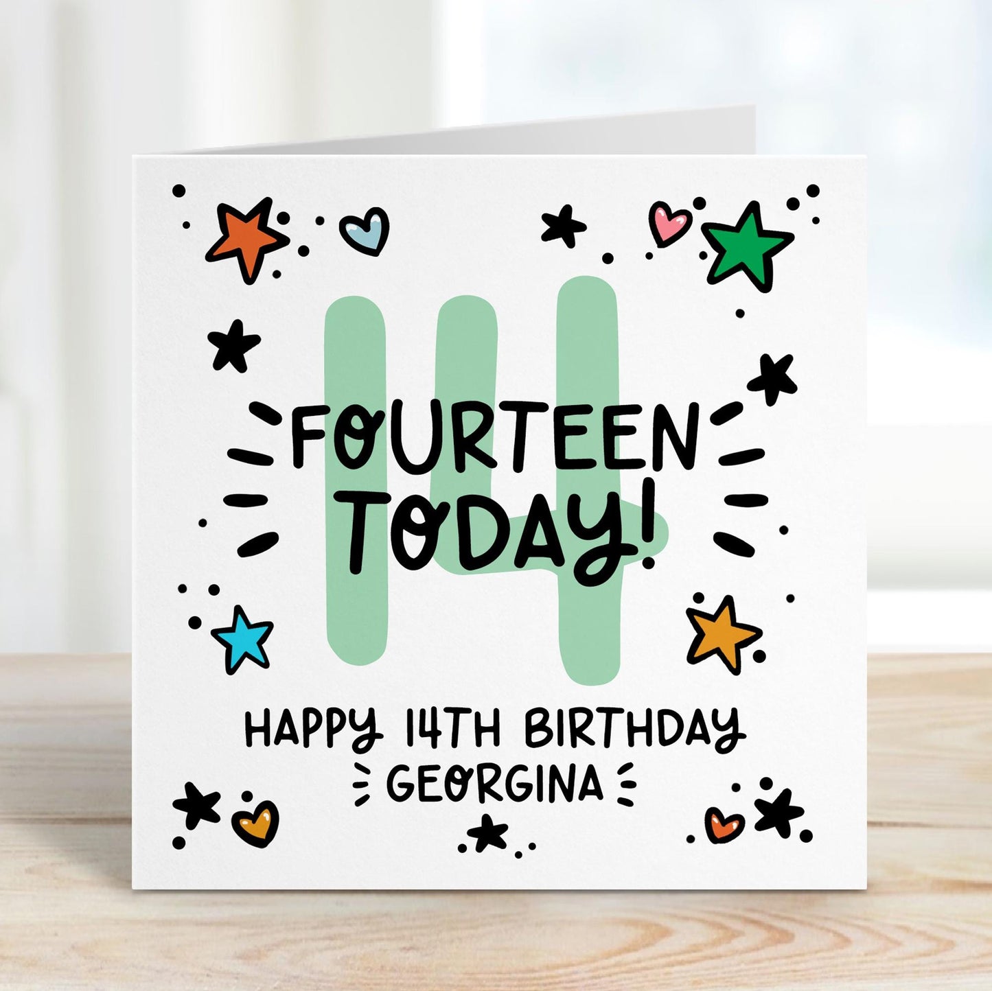 14th birthday card