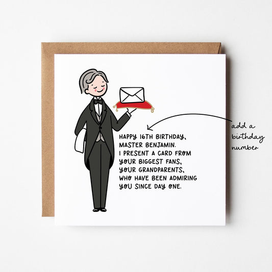 Funny Grandson Birthday Card • Birthday Number Card for Grandson • Birthday Card For Grandson • Birthday Card •