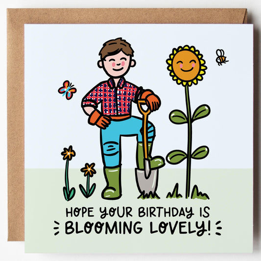 Gardener Birthday Card: Landscaper, Horticulturist, Grandad