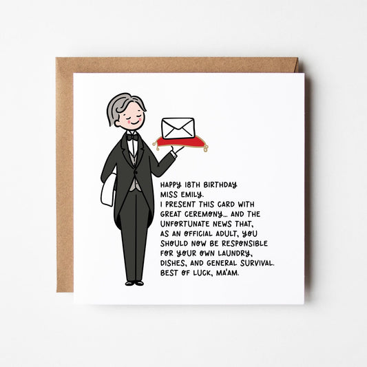 Funny 18th Birthday Card for Her • Personalised 18th Birthday Card For Girls • Girls 18th Birthday Card •