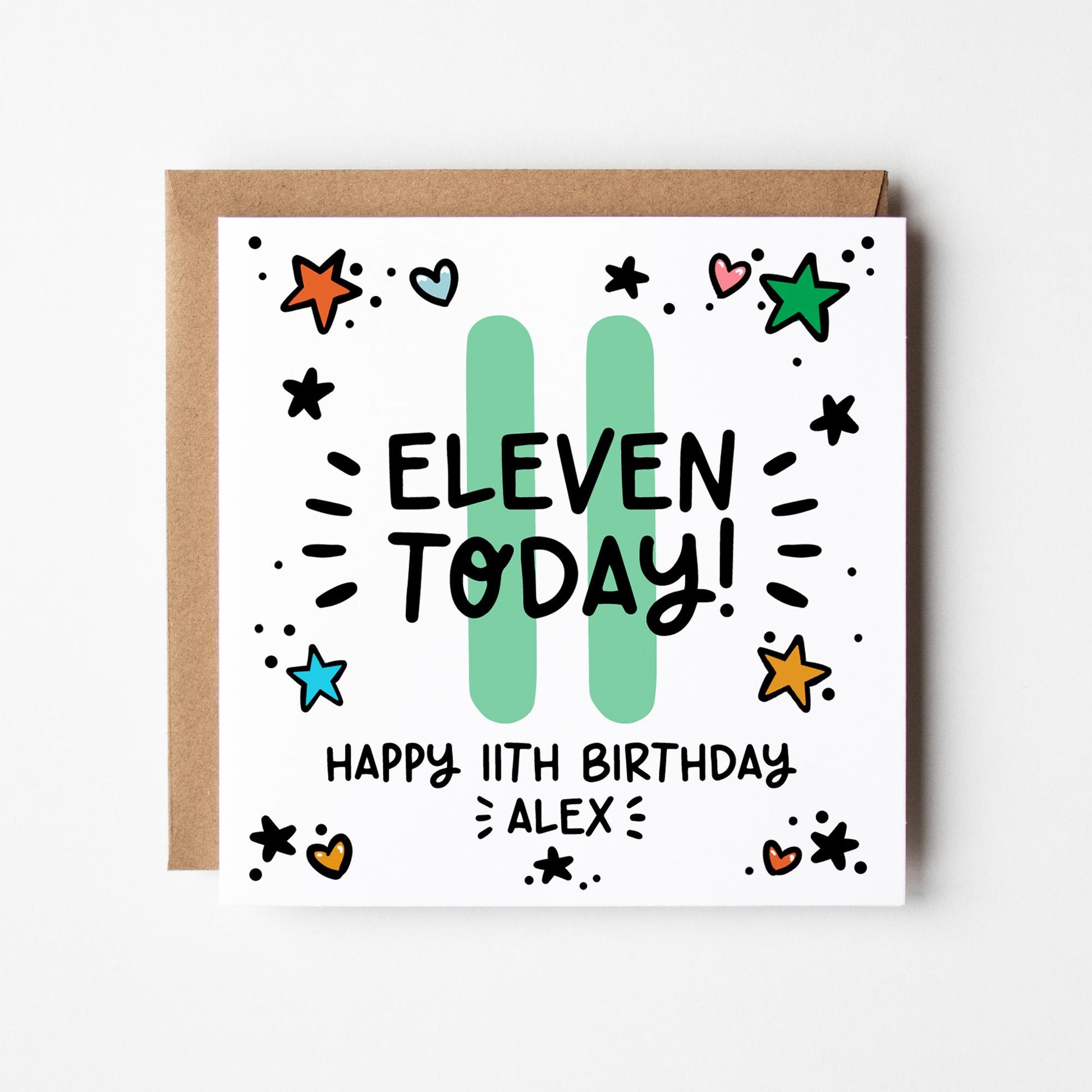 11th bithday card