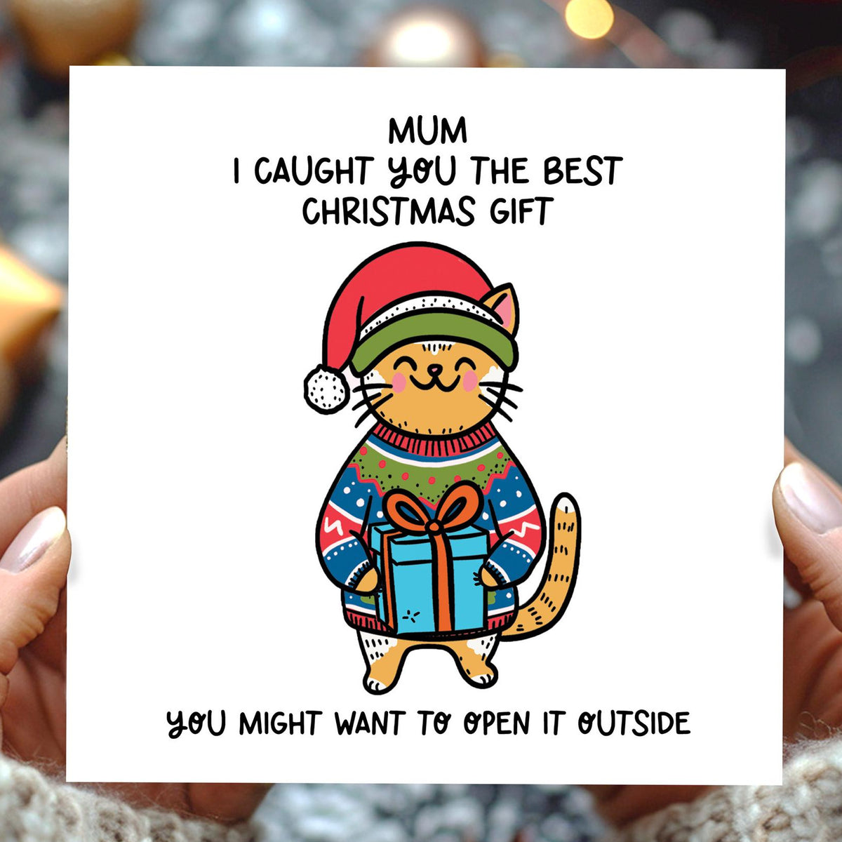 christmas card from the cat