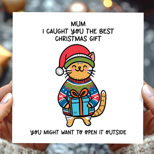 christmas card from the cat