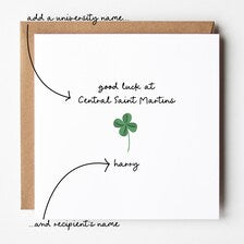 Going to University Good Luck Card • Personalised Good Luck at Uni Card • Starting University Card •
