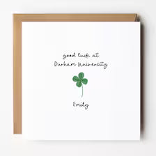 Going to University Good Luck Card • Personalised Good Luck at Uni Card • Starting University Card •