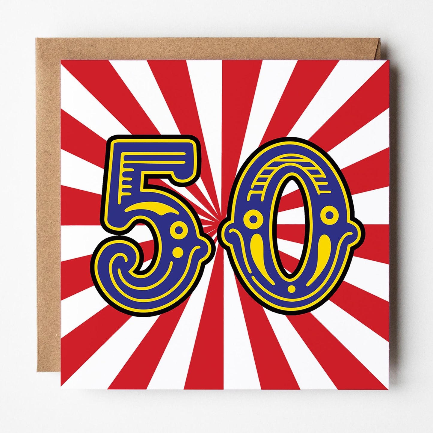 50th birthday card circus theme