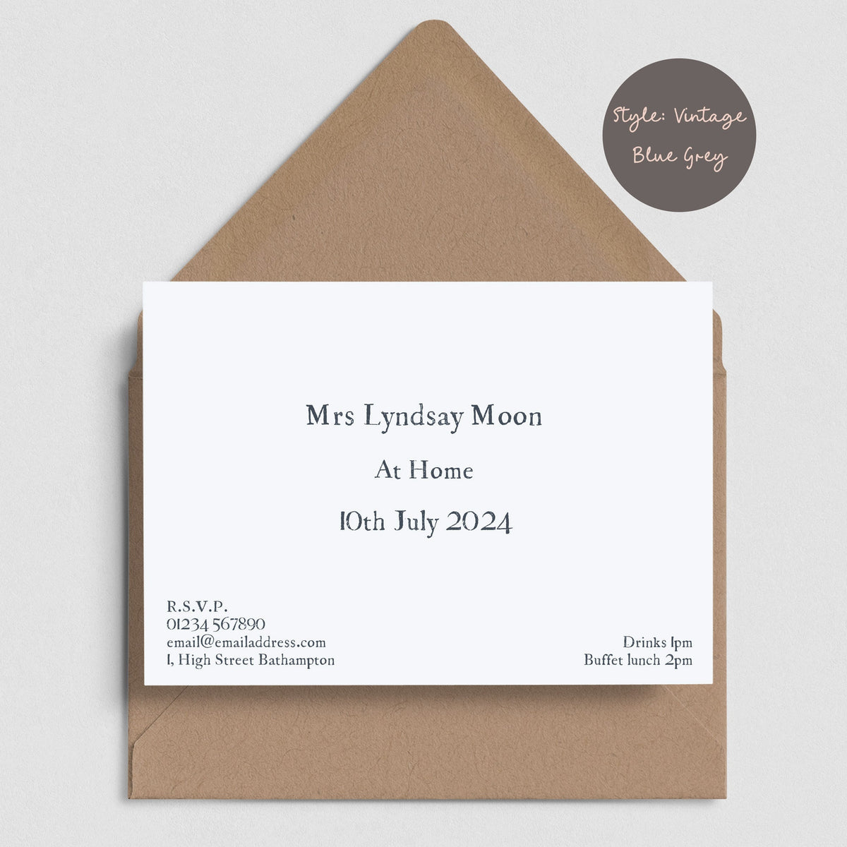 Modern At Home Invitation Cards