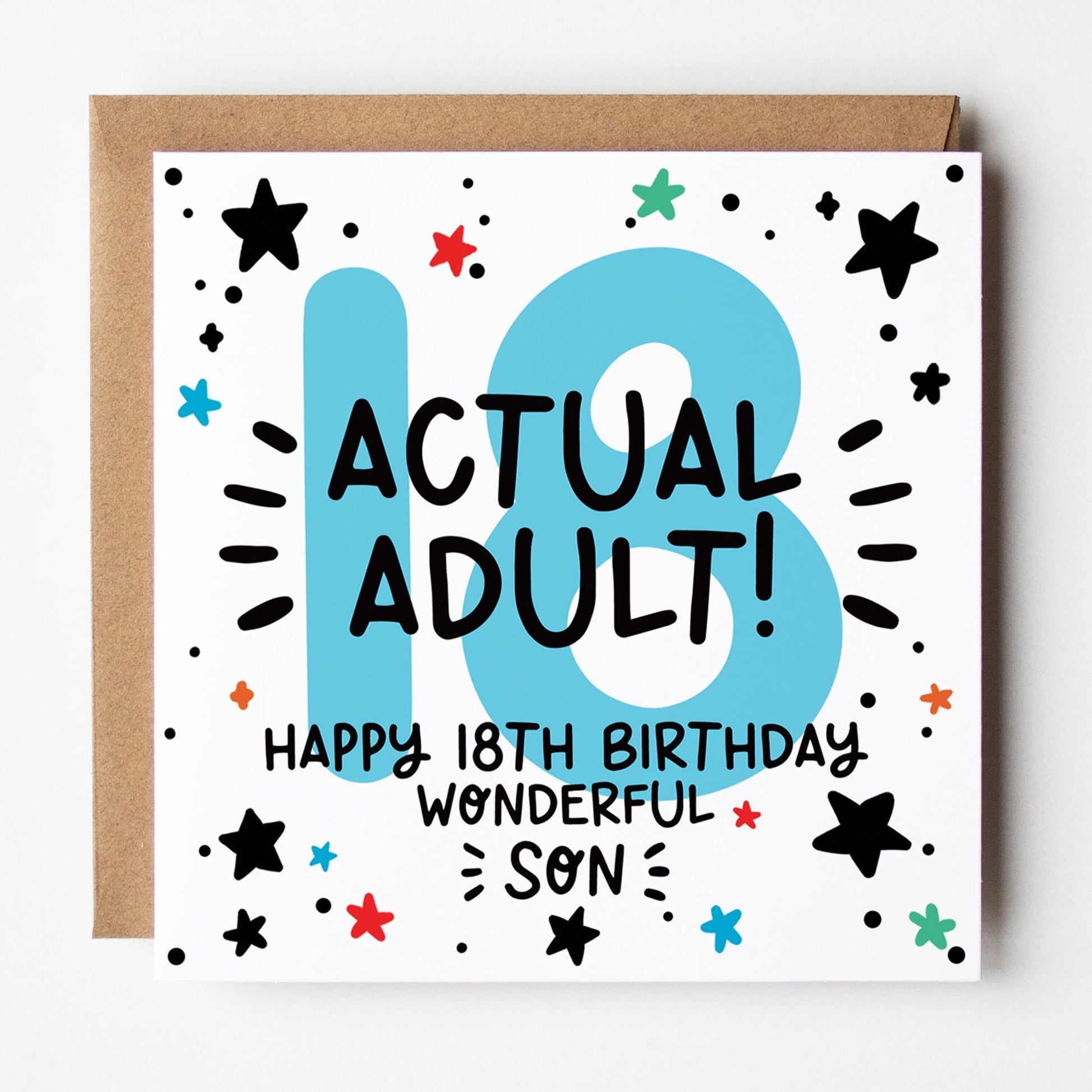 son's 18th birthday card