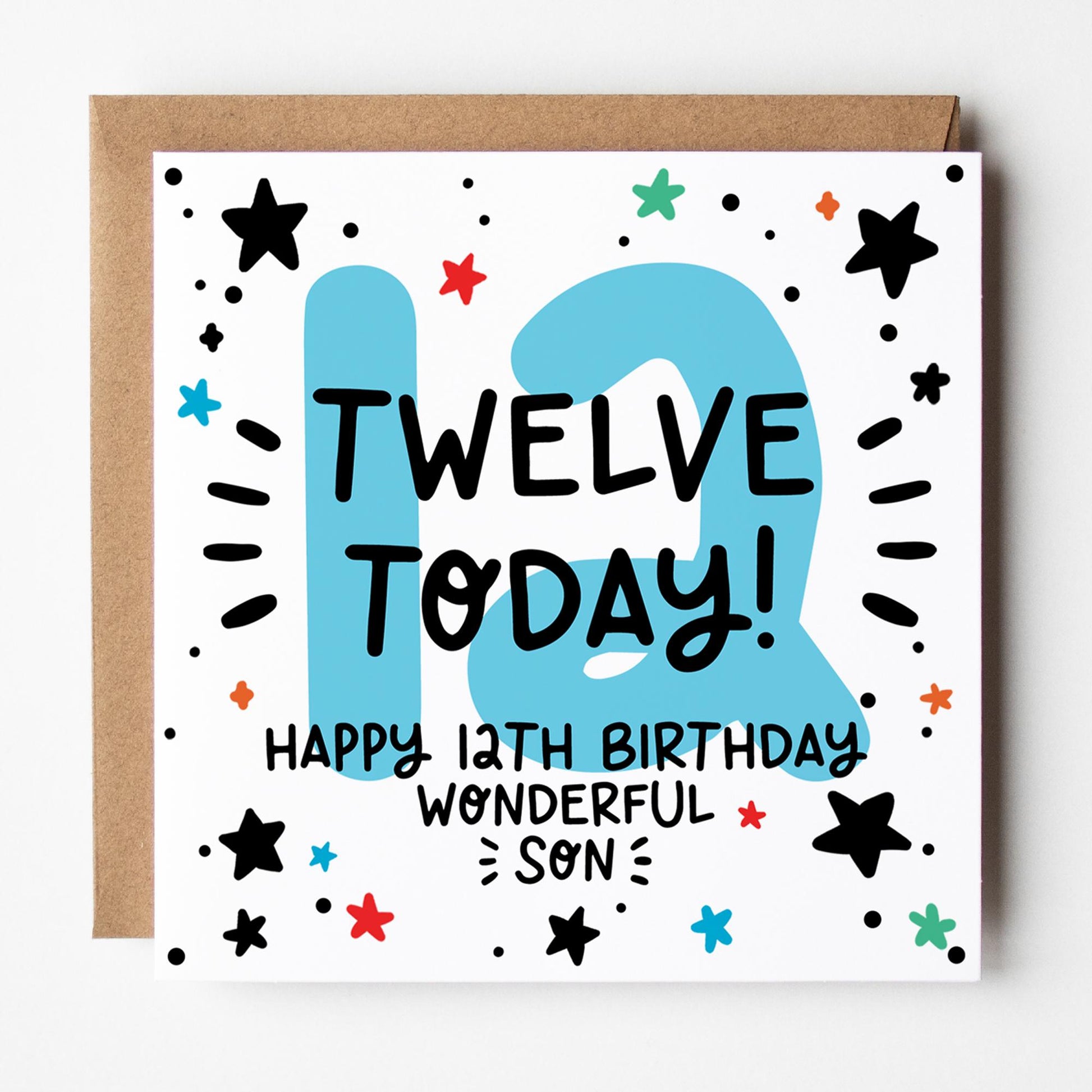 12th birthday card for son