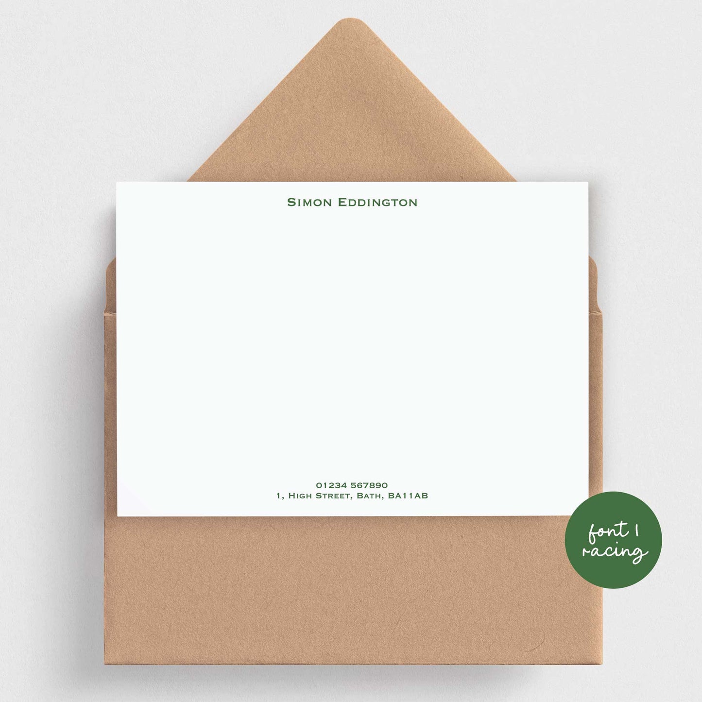 Classic Personalised Note Cards