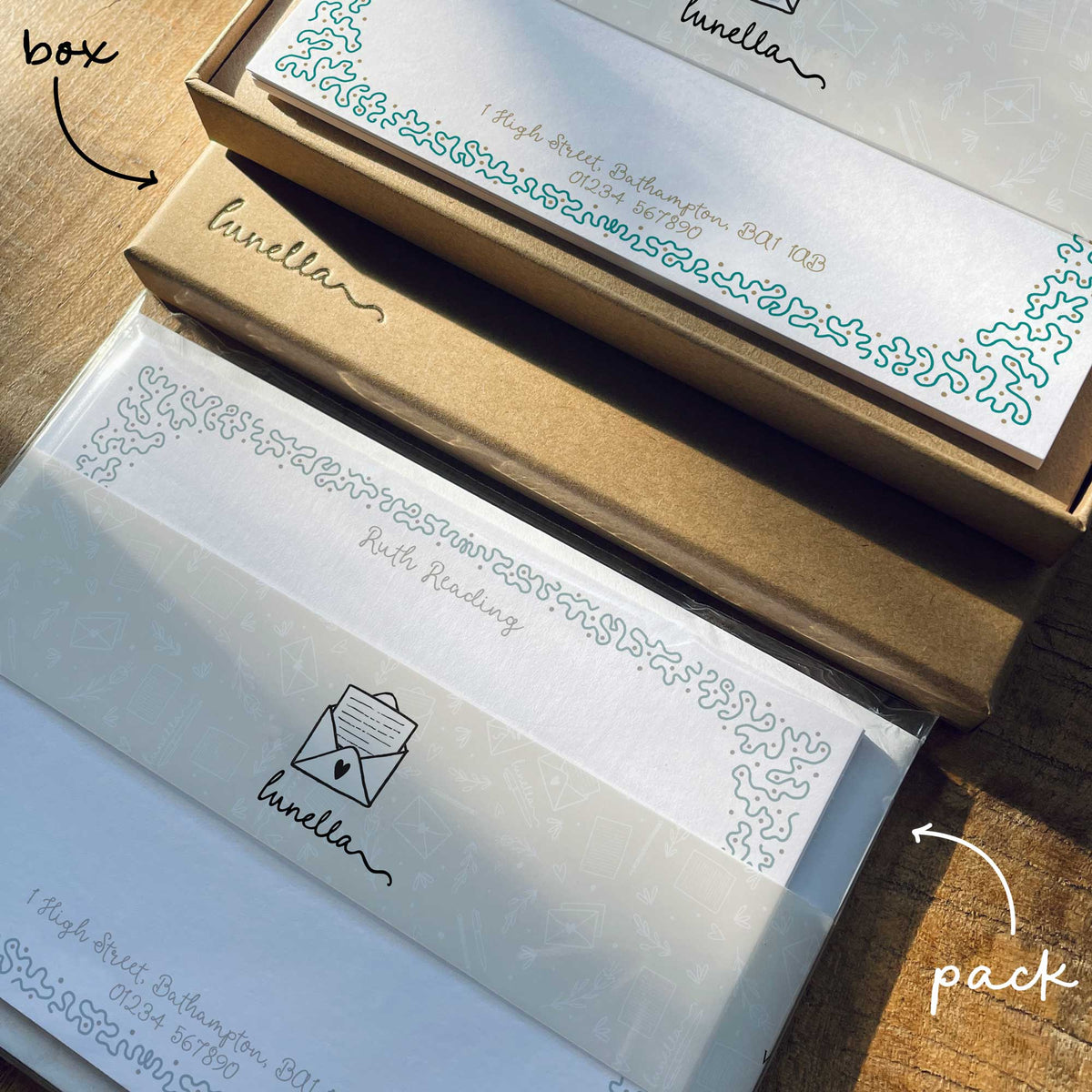 Girly Curly Note Cards