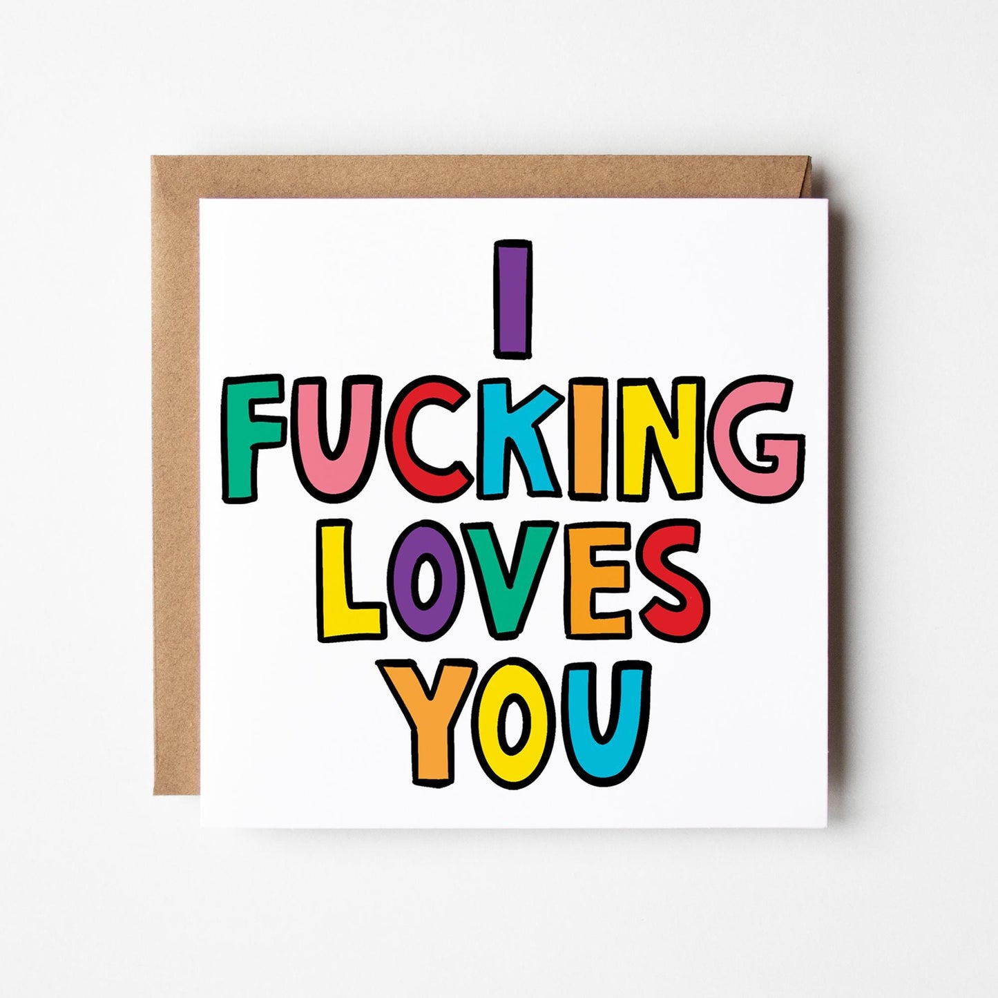 Fucking Loves You Card • Funny I Love You Card • Love You Card •