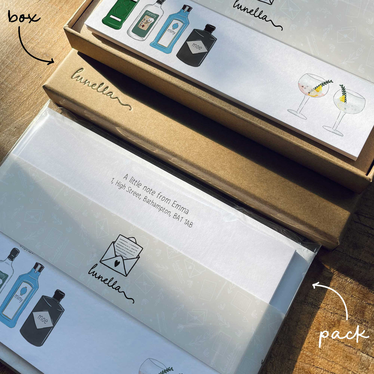 Gin Lovers Note Cards with Envelopes