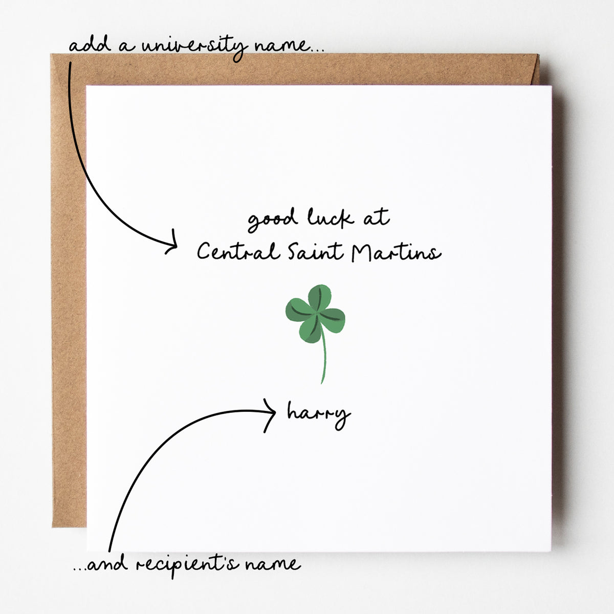 Going to University Good Luck Card • Personalised Good Luck at Uni Card • Starting University Card •