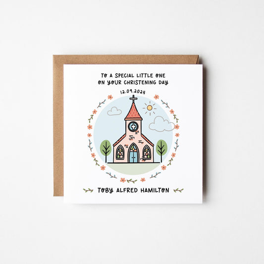 Christening Card • Personalised Christening Card • Baptism Card • Naming Day Card • On Your Christening Day Card • Baptism Day Card