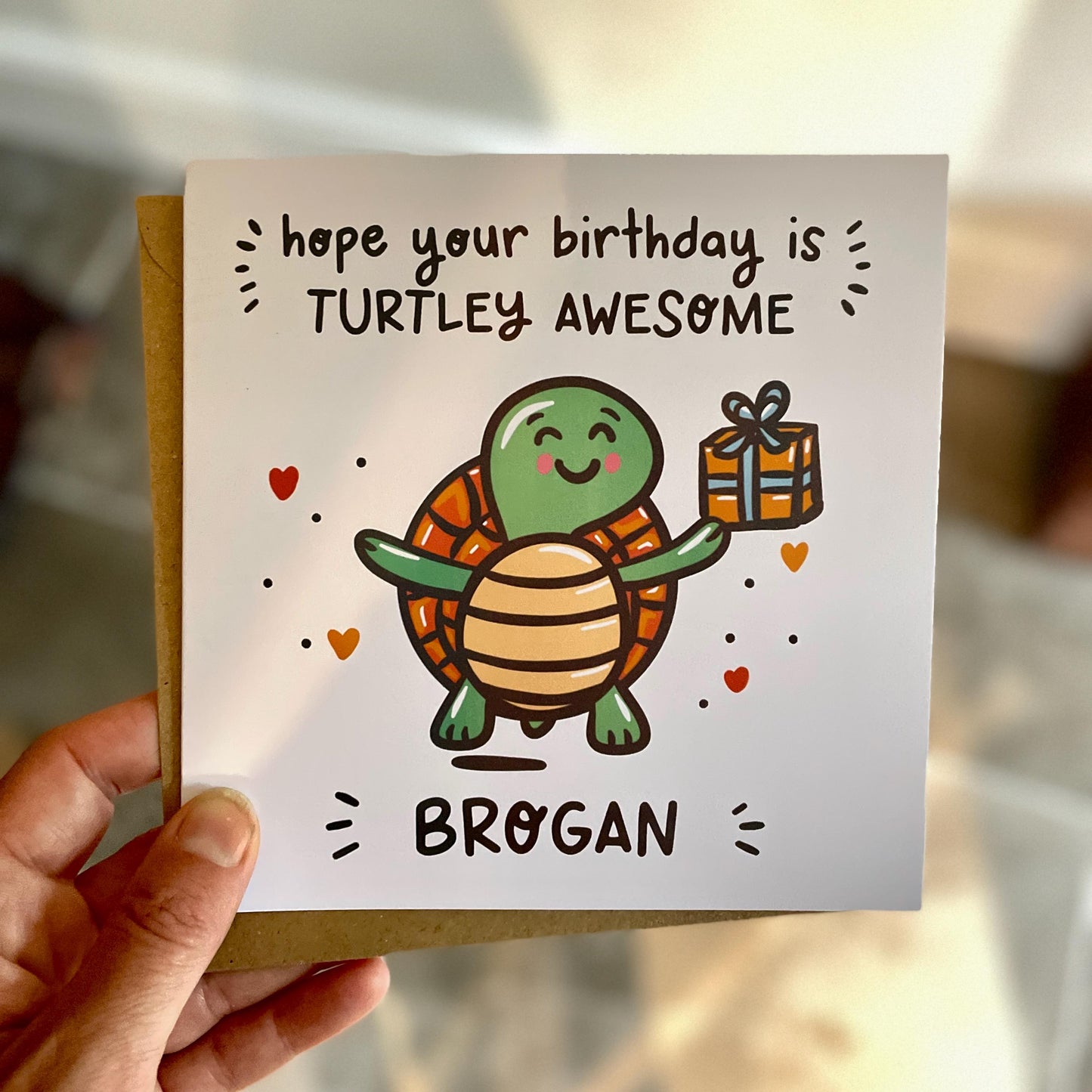 Turtley Awesome Personalised Birthday Card for Him or Her