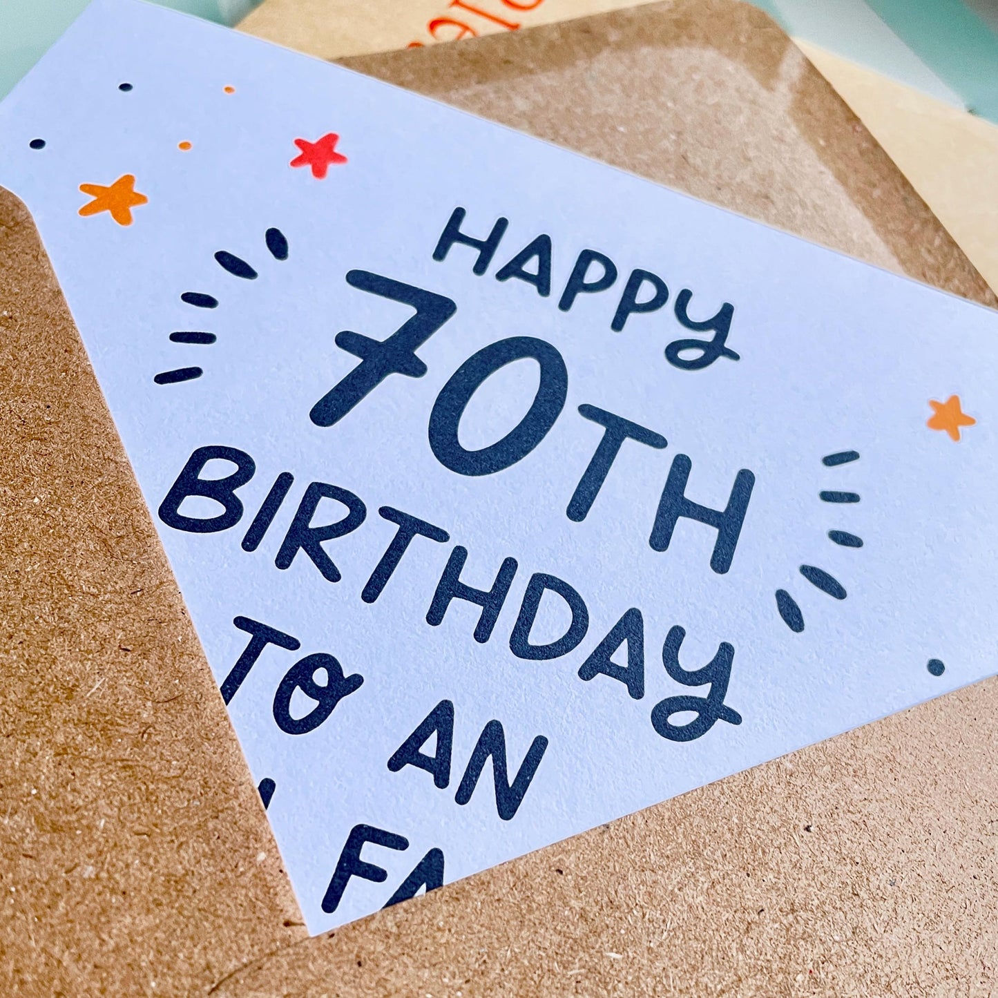 Utterly Fabulous X 70th Birthday Card • Personalised 70th Birthday Card • Personalised Birthday Card 70th Birthday •