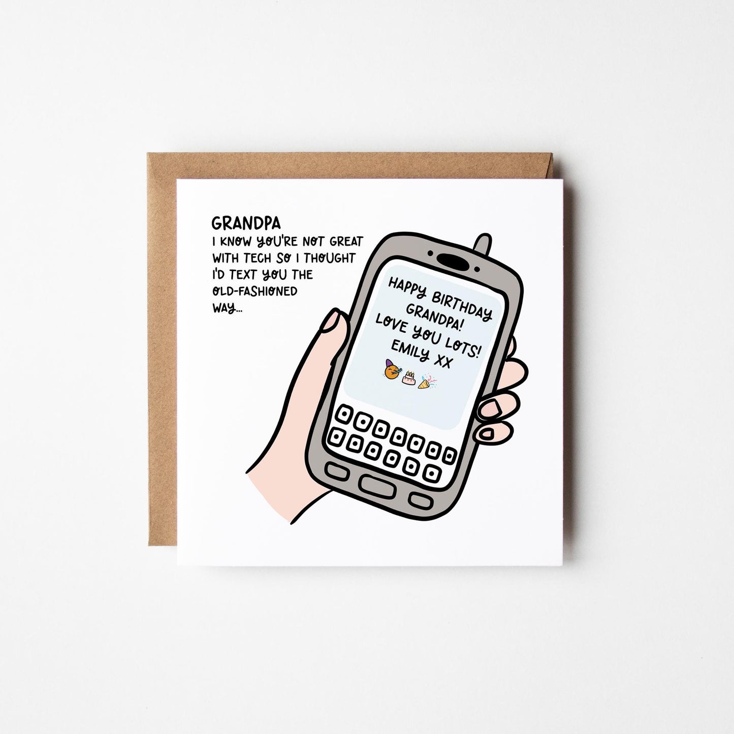 Funny Grandad Birthday Card • Personalised Birthday Card For Grandad • Birthday Card for Granddad •  Birthday Card for Grandpa •