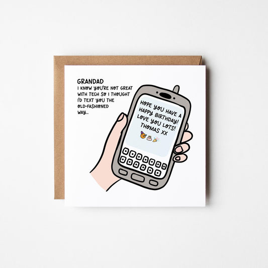 Funny Grandad Birthday Card • Personalised Birthday Card For Grandad • Birthday Card for Granddad •  Birthday Card for Grandpa •