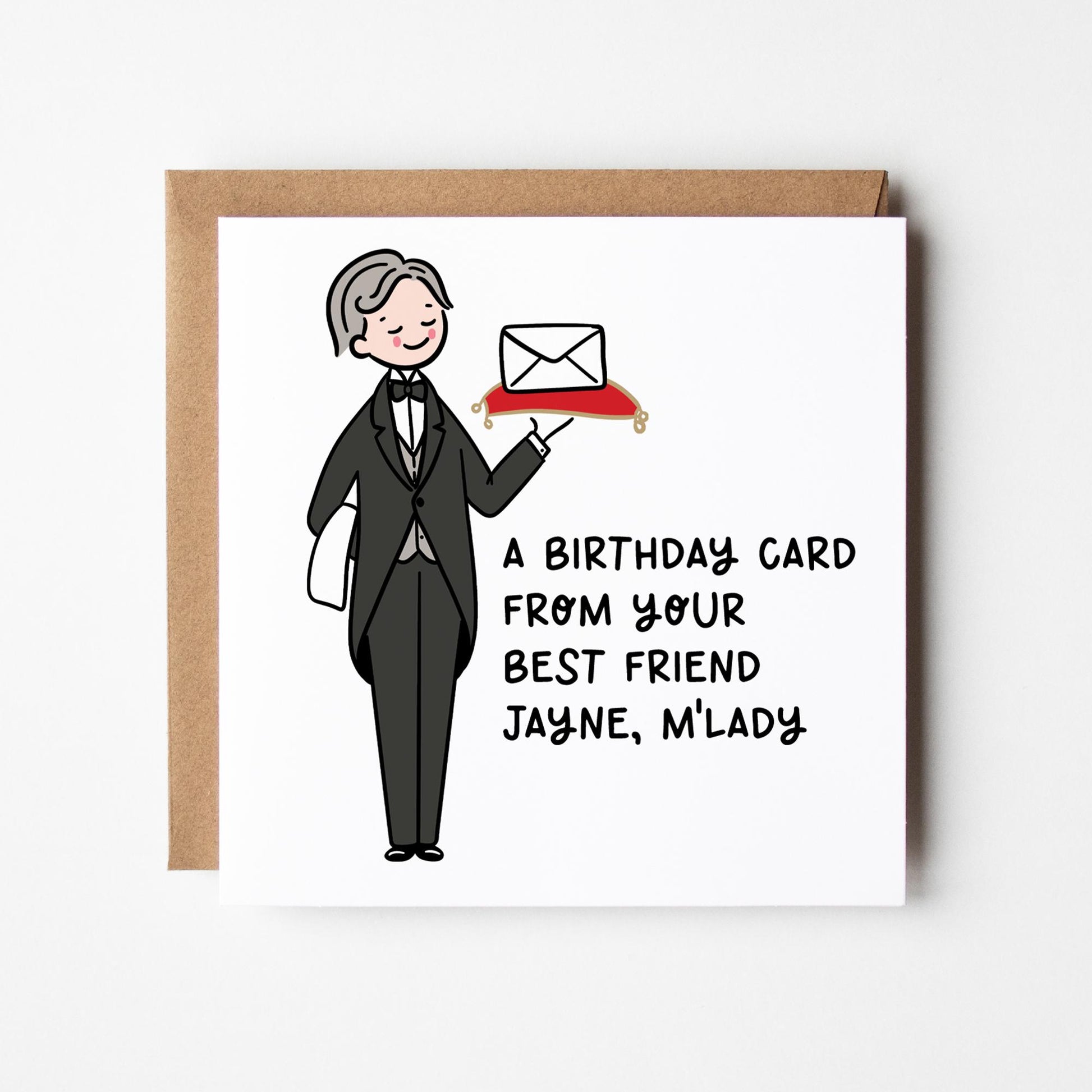 M'Lady Birthday Card for Her • Personalised Birthday Card for Sister • Daughter • Auntie • Friend • Mum •