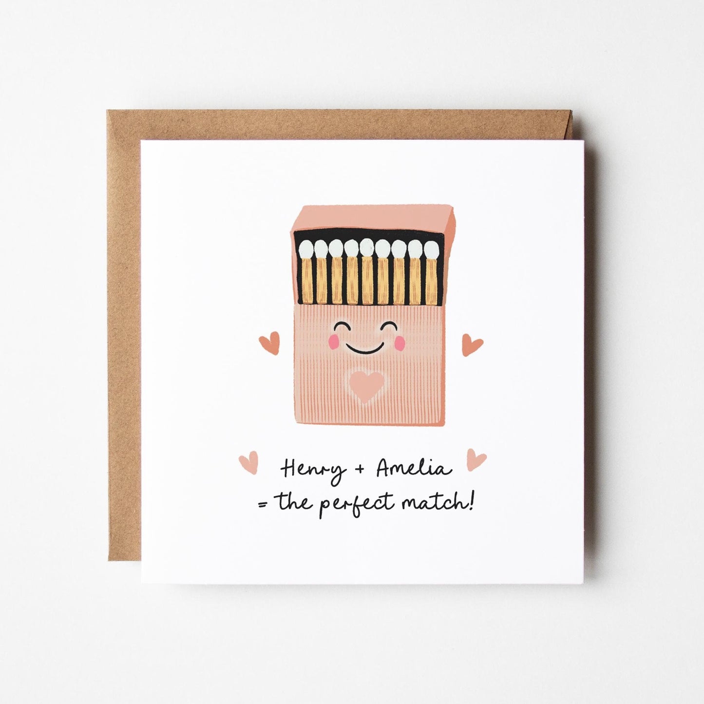 The Perfect Match Card • Anniversary Card • Wedding Card • Gift for Her Card • Gift For Him Card •