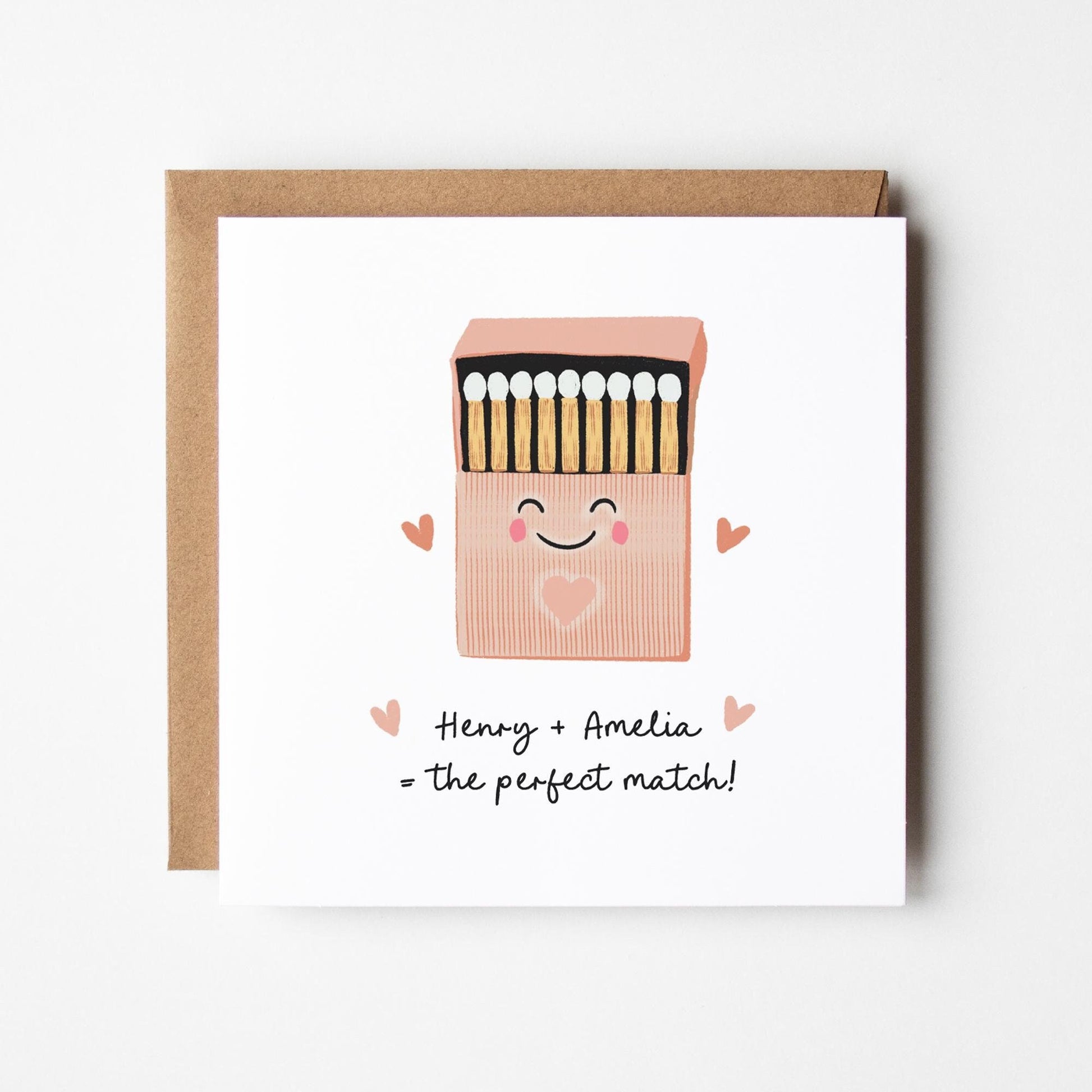 The Perfect Match Card • Anniversary Card • Wedding Card • Gift for Her Card • Gift For Him Card •