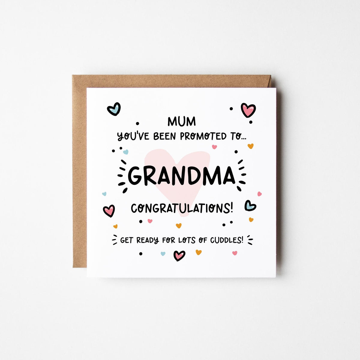 New Grandparent Card • You've Been Promoted To Personalised New Grandma Nanny Granny Card • Congratulations New Grandparent Card