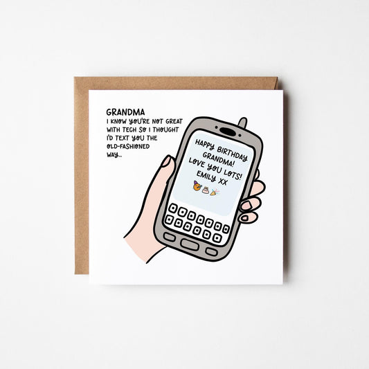 Funny Grandma Birthday Card • Personalised Birthday Card For Granny • Birthday Card for Nanny •  Birthday Card for Nanna •