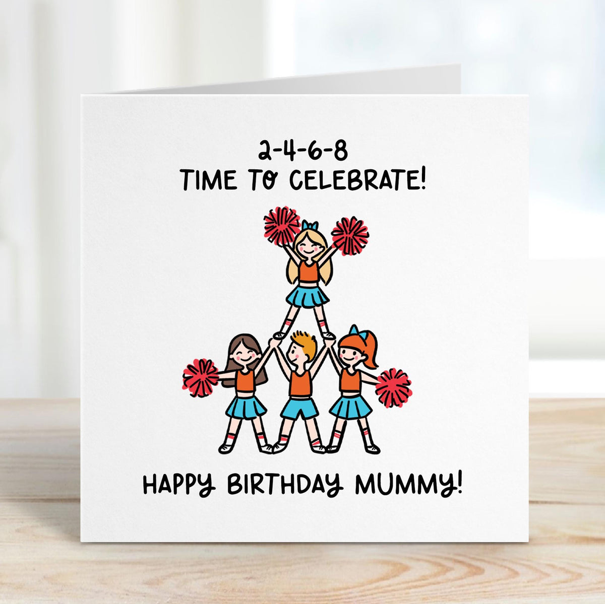 Cheerleaders Birthday Card • Personalised Birthday Card • Birthday Card for Her • Birthday Card for Him