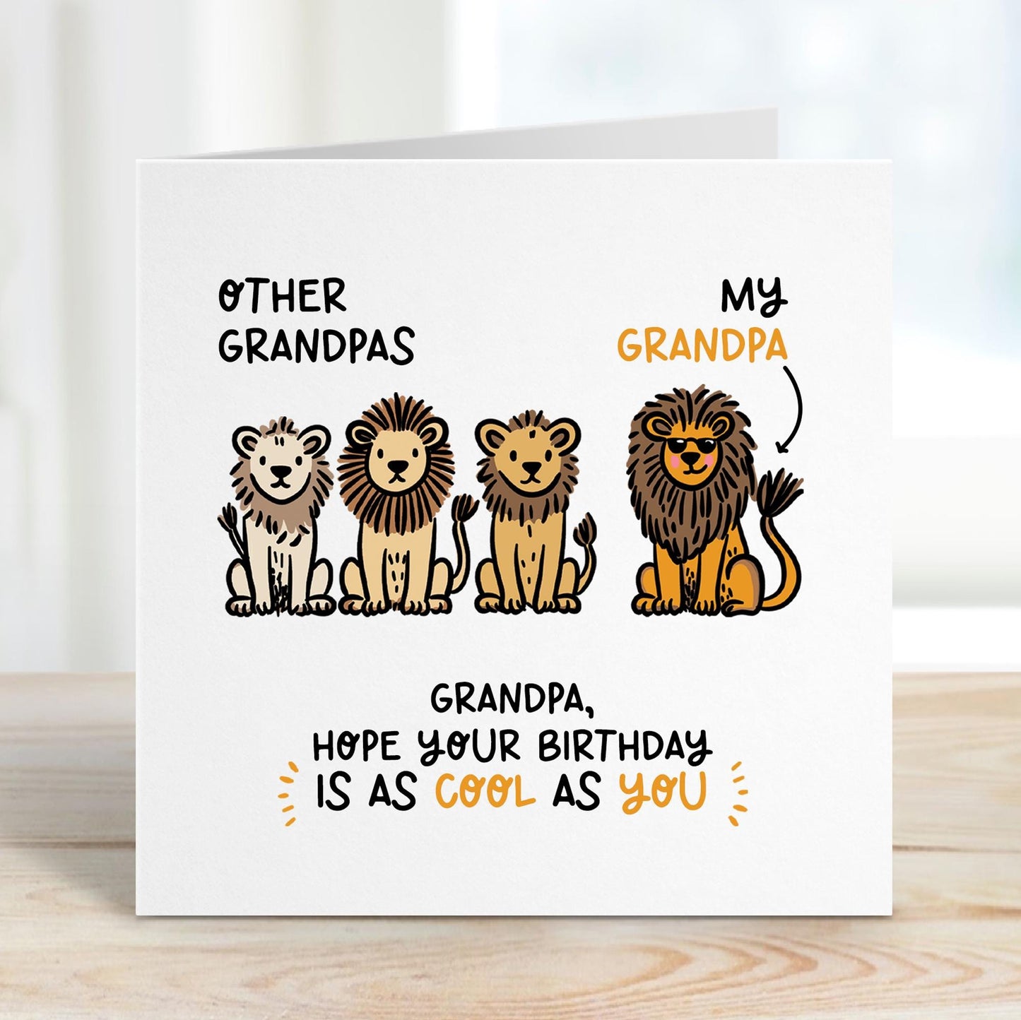 Funny Grandfather Birthday Card • Personalised Birthday Card for Granddad • Birthday Card for Grandpa • Birthday Card For Grandad •