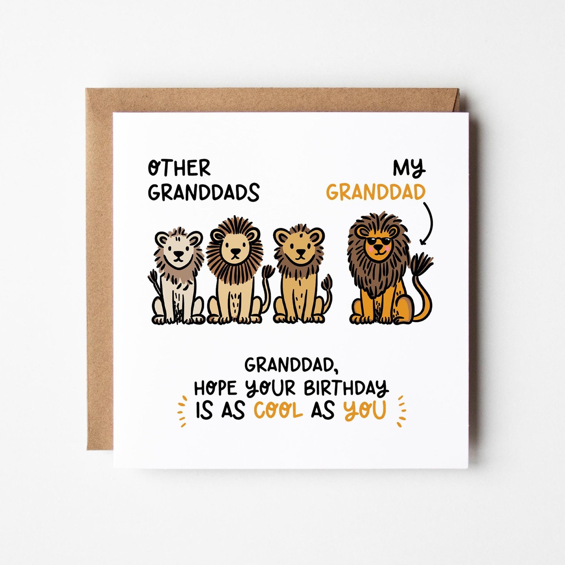 Funny Grandfather Birthday Card • Personalised Birthday Card for Granddad • Birthday Card for Grandpa • Birthday Card For Grandad •
