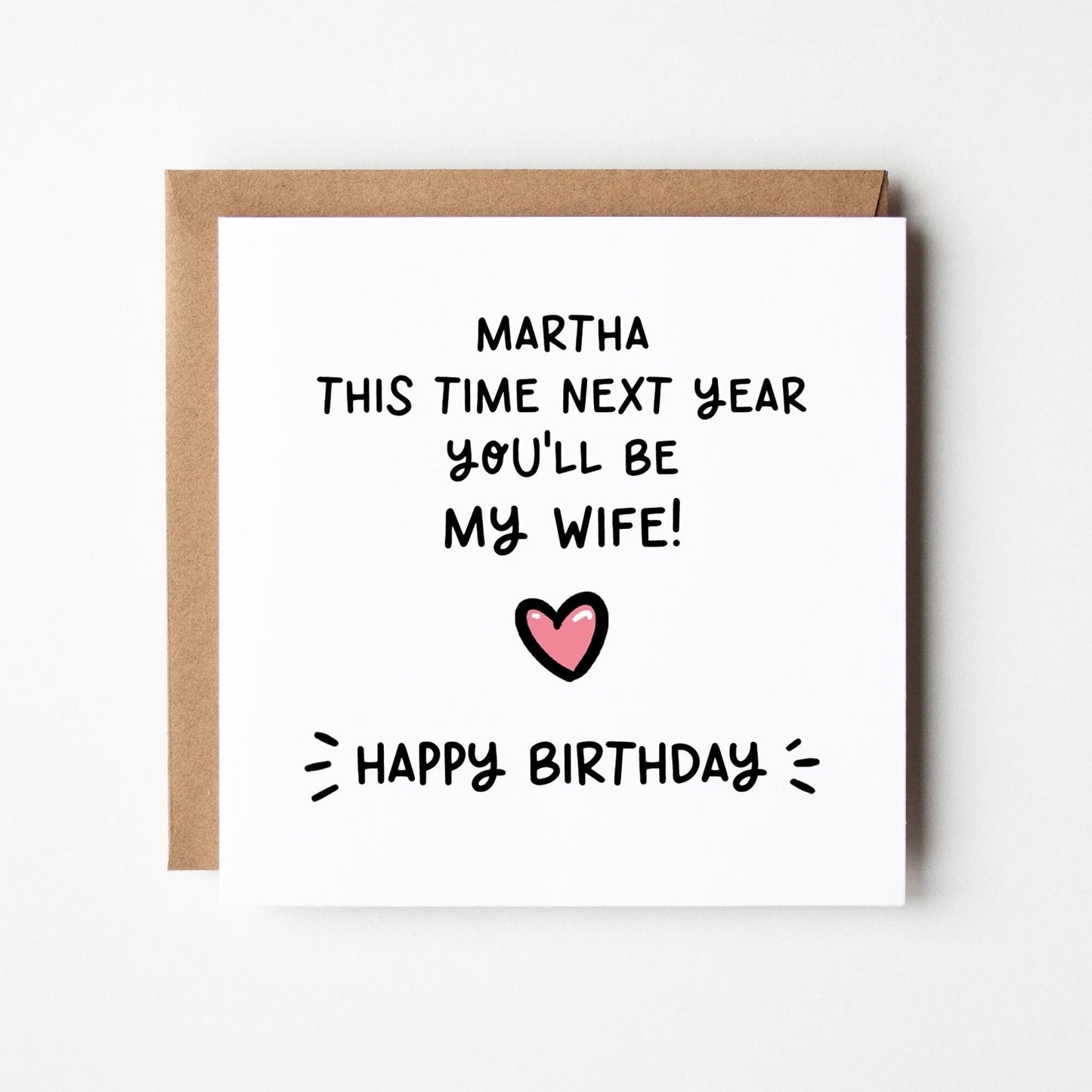 Fiance Birthday Card • Future Wife Birthday Card • Personalised Birthday Card For Fiance •
