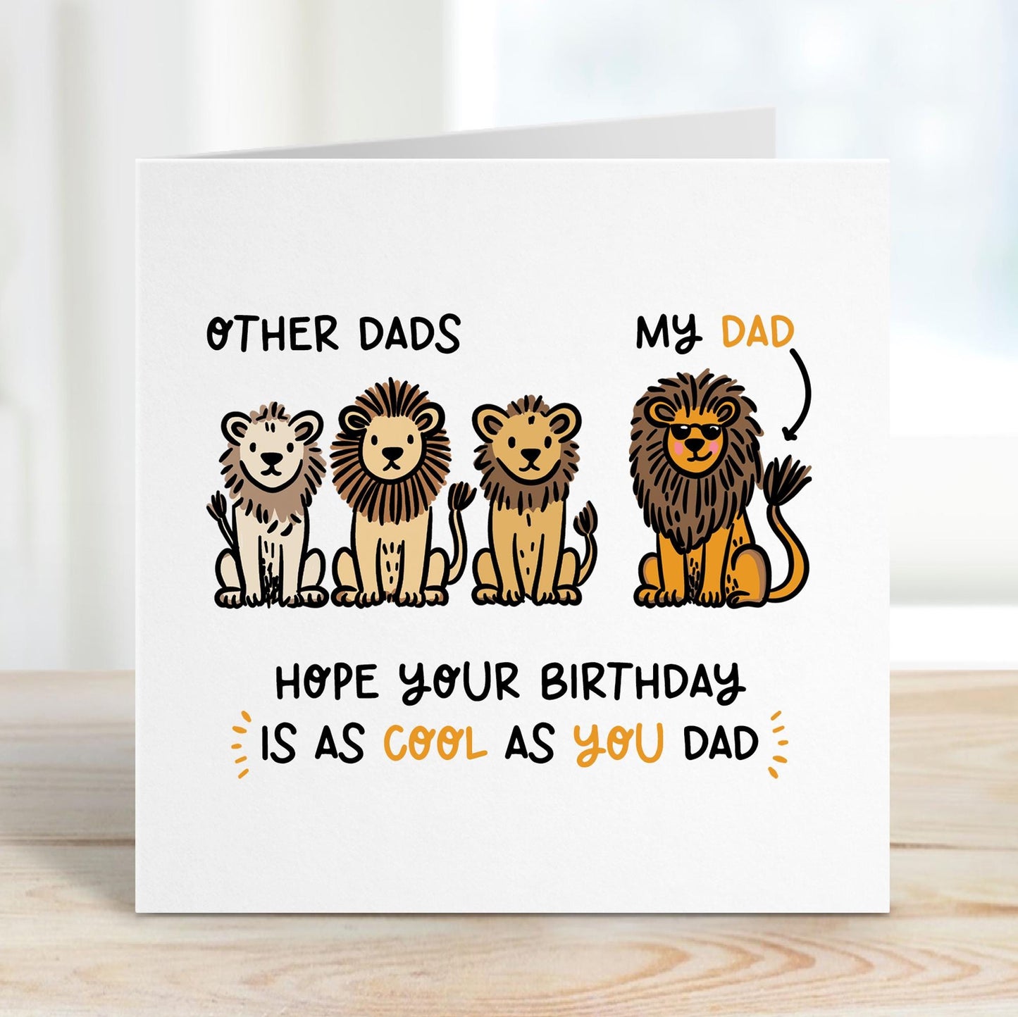 Birthday Card for Dad • Cool Dad Birthday Card • Funny Birthday Card For Dad • Card for Dad