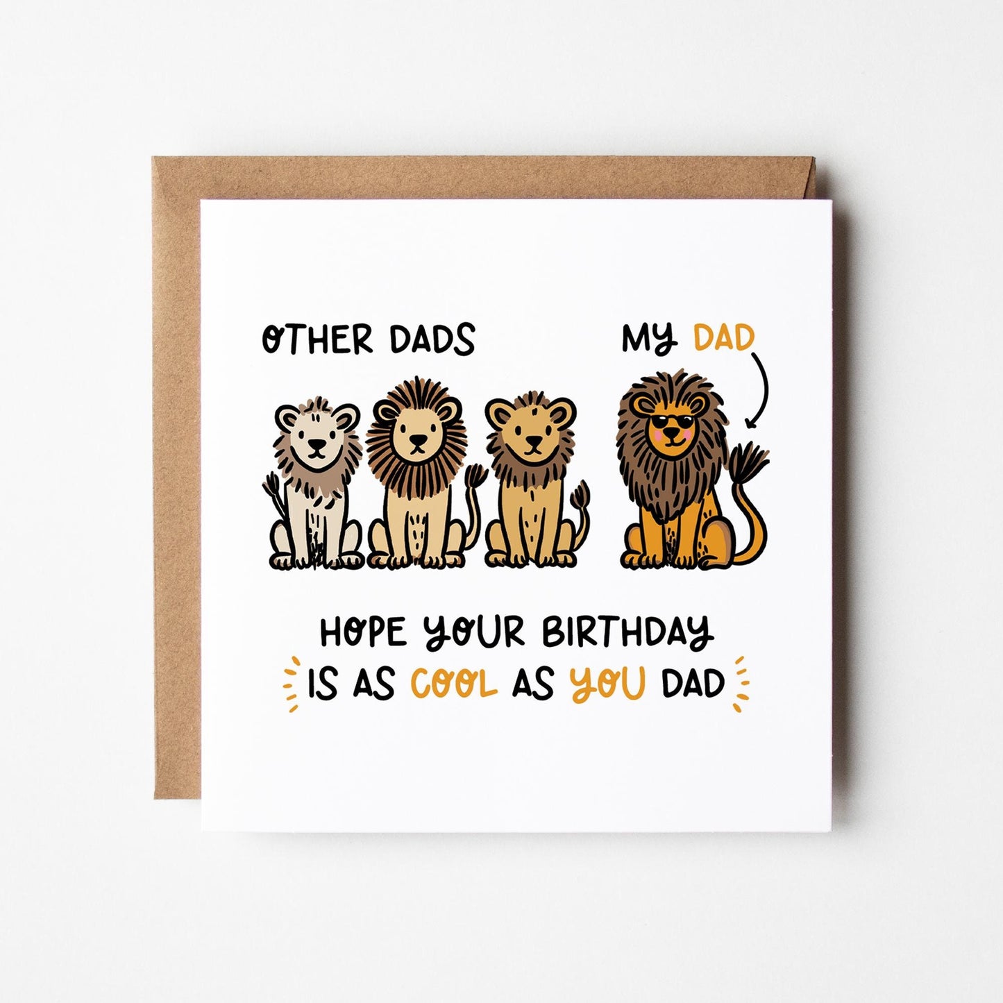 Birthday Card for Dad • Cool Dad Birthday Card • Funny Birthday Card For Dad • Card for Dad