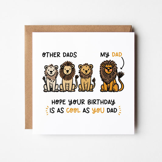 Birthday Card for Dad • Cool Dad Birthday Card • Funny Birthday Card For Dad • Card for Dad