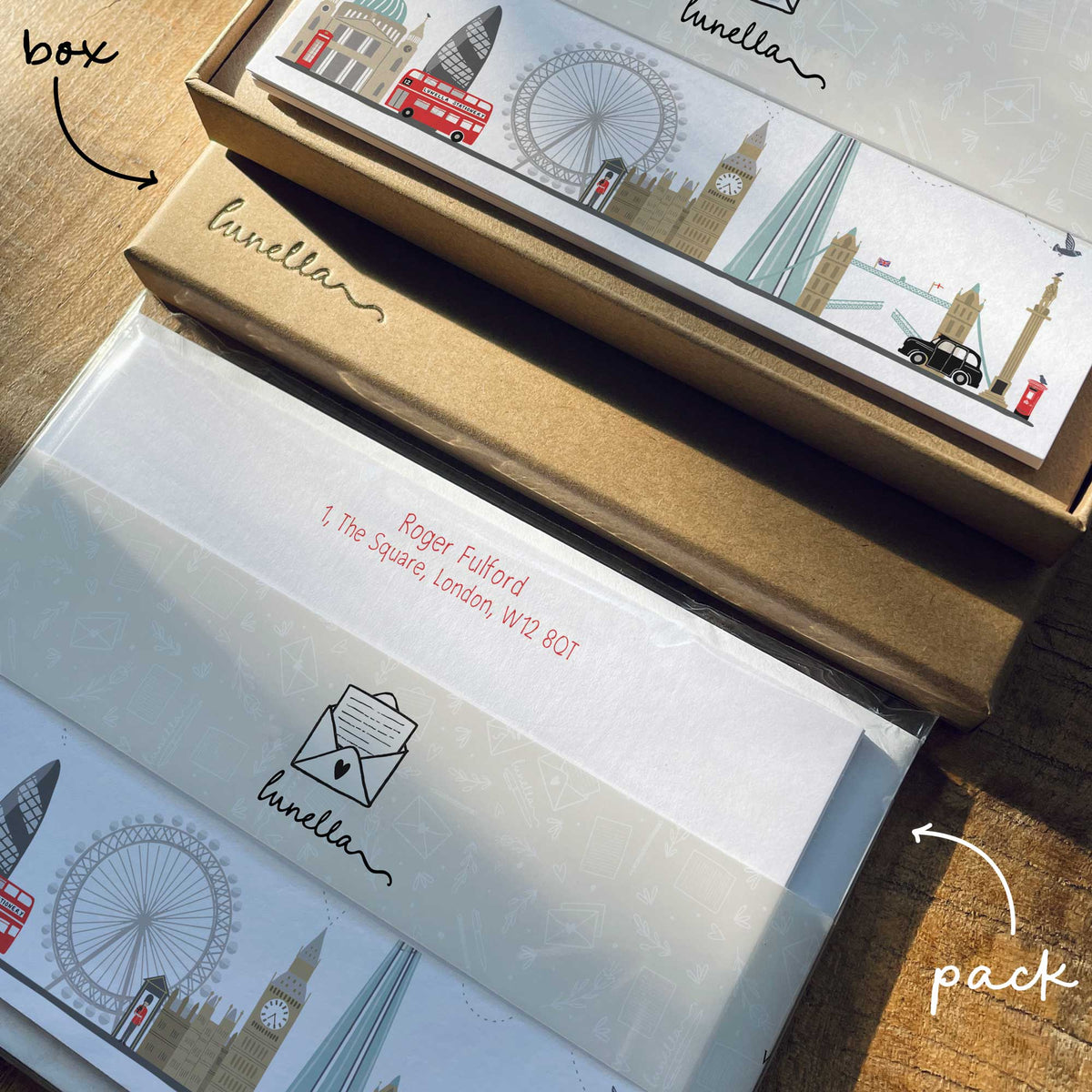 London Skyline Note Cards